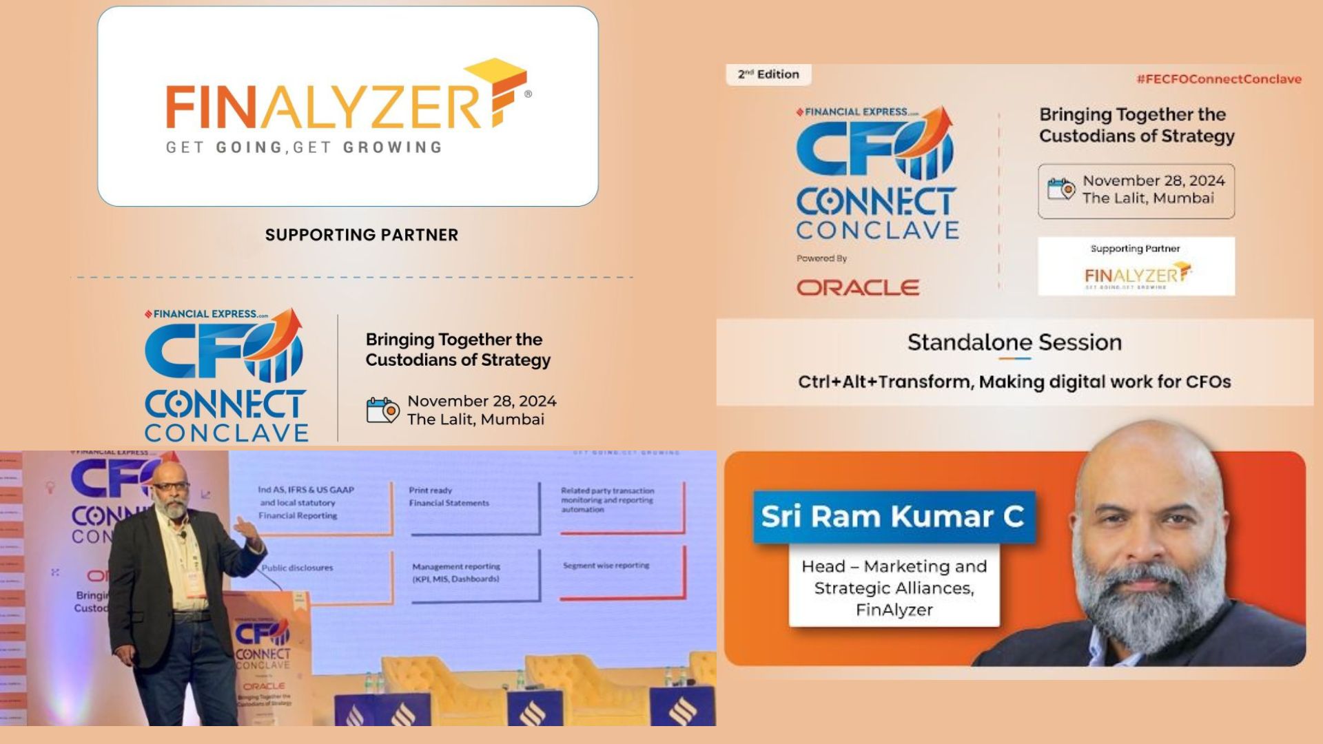 FinAlyzer sponsorship at CFO Connect Conclave