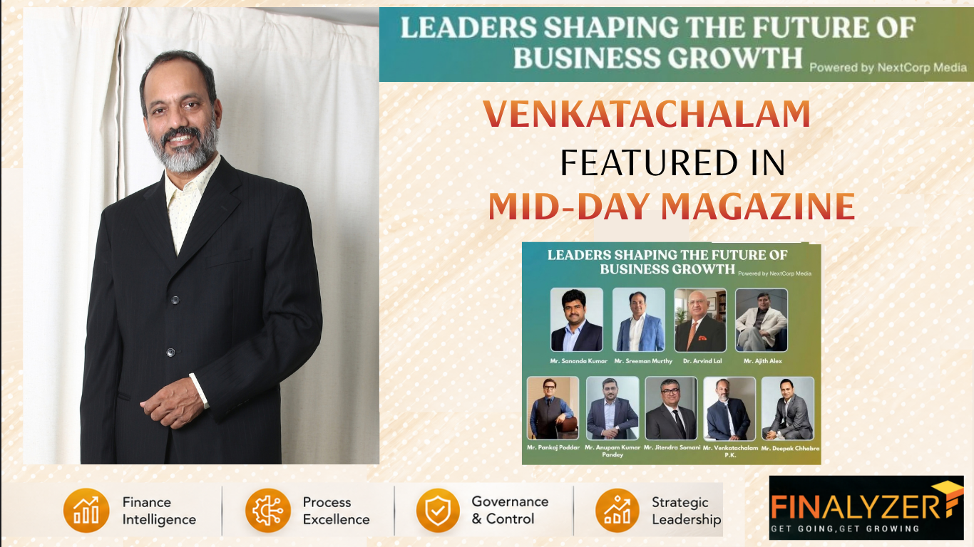 Mid-Day Magazine 2026 features Venkatachalam P.K.(CEO) amongst “Leaders Shaping the Future of Business Growth”