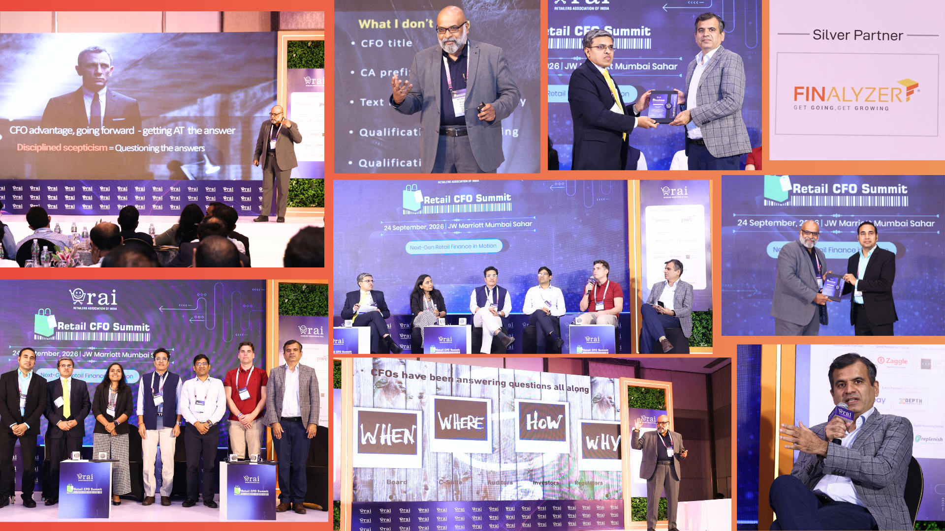 FinAlyzer was a Silver Partner at 𝗥𝗲𝘁𝗮𝗶𝗹 𝗖𝗙𝗢 𝗦𝘂𝗺𝗺𝗶𝘁 organized by the Retailers Association of India (RAI) on 24th Sept -MUM